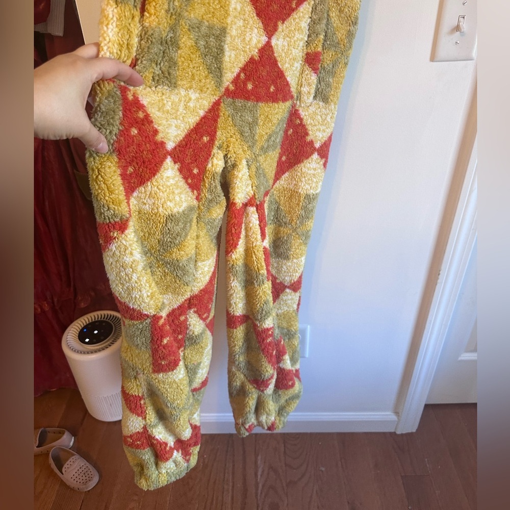 STOIC Colorful Geometric Fleece Overalls-NWT - Picture 4 of 13
